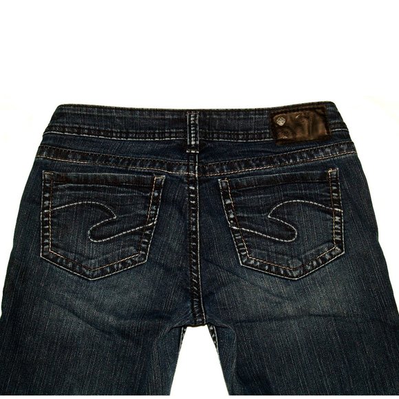 Silver Jeans - AIKO BABY BOOT Women's Blue Denim SAF457 - 28X28 - Picture 12 of 16